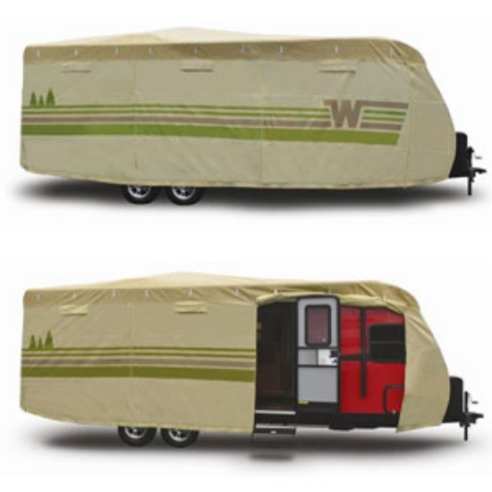 Picture of ADCO Winnebago (TM) Tan Polypropylene Cover For 24' 1"-26' Travel Trailers 64843 01-8653                                     