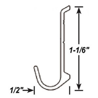 Picture of AP Products  1/2"W x 1-1/16"H x 8' Black Drip Rail 021-50102-8 20-6916                                                       