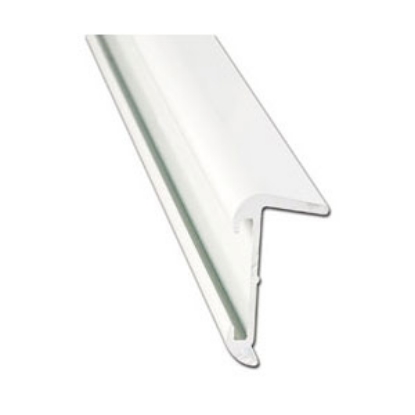 Picture of AP Products  16'L Polar White Aluminum Roof Edge Trim 021-57401-16 20-6967                                                   