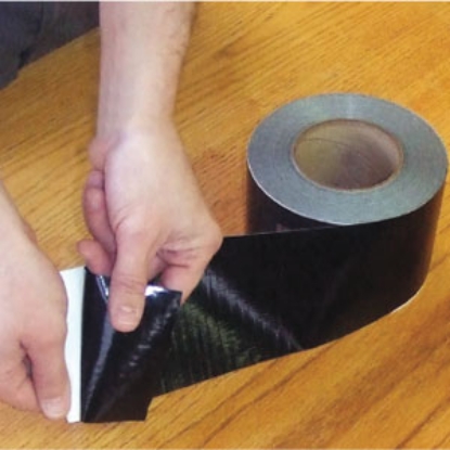 Picture of AP Products Scrim Shield (TM) Black 4" W x 180' L Multi Purpose Tape 022-BP4180 13-1610                                      