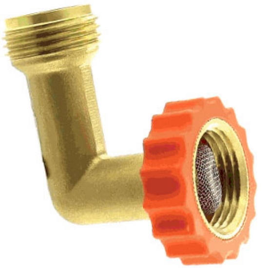 Picture of Aqua Pro  Brass 90 Degree Hose Saver 20647 10-0658                                                                           