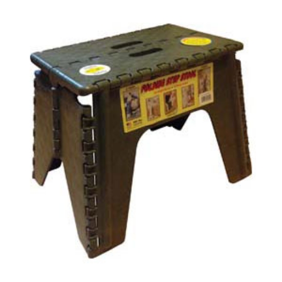 Picture of B&R Plastics EZ-Foldz 12"H Camouflage Plastic Folding Step Stool 103-6CF 03-0589                                             