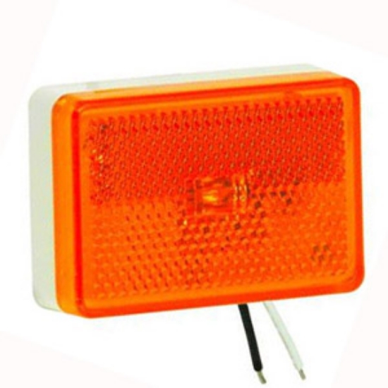 Picture of Bargman  Amber 2.62"x1.83"x0.83" LED Side Marker Light 47-222015 69-0342                                                     