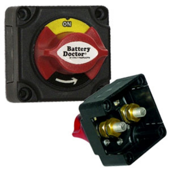 Picture of Battery Doctor  Mini Master Rotary Dial Disconnect Switch w/ On/Off Knob 20387 19-4128                                       