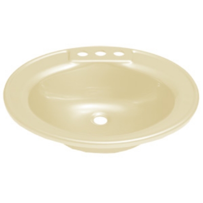 Picture of Better Bath  19-3/4" X 16-5/8" Oval Parchment ABS Plastic Lavatory Sink 209358 10-5700                                       