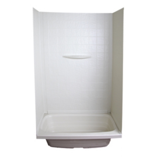 Picture of Better Bath  1-Piece Parchment 24"L x 36"W x 59"H Shower Surround 209461 10-5737                                             