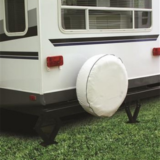 Picture of Camco  29.75" Size E Arctic White Spare Tire Cover 45343 01-1483                                                             