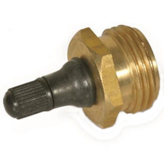 Picture of Camco  Brass Water System Blow Out Plug w/ Schrader Valve 36153 09-0214                                                      