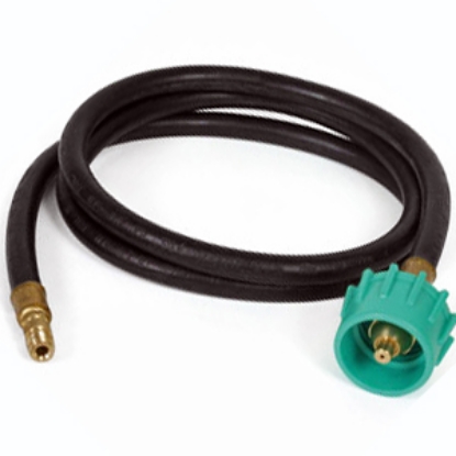 Picture of Camco  Type 1 ACME Nut x 1/4" Inverted Male Flare 13"L LP Feed Hose 59163 06-0496                                            