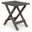 Picture of Camco Adirondack 12"L x 14"W x 15"H Charcoal Plastic Folding Adirondack Table 51881 03-0670                                  