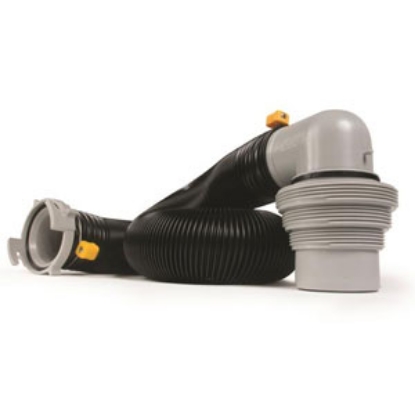 Picture of Camco Easy Slip (TM) Black 10' Vinyl Sewer Hose 39551 11-0170                                                                