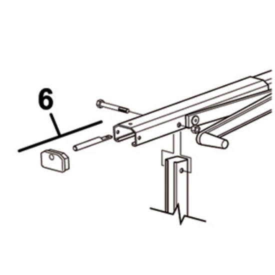 Picture of Carefree  Plastic Awning Cap For Rafter R00457 01-0718                                                                       