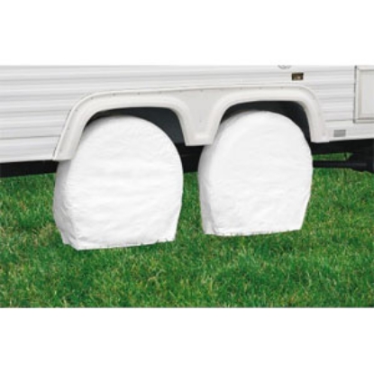 Picture of Classic Accessories  2-Pack White 19" to 22" Diam Single Tire Cover 76220 01-3837                                            