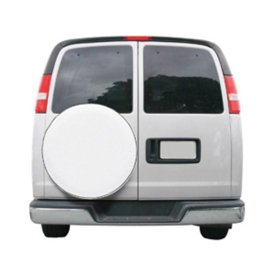 Picture of Classic Accessories  White 25-1/2" to 26-1/2" Diam Spare Tire Cover 75120 01-3820                                            