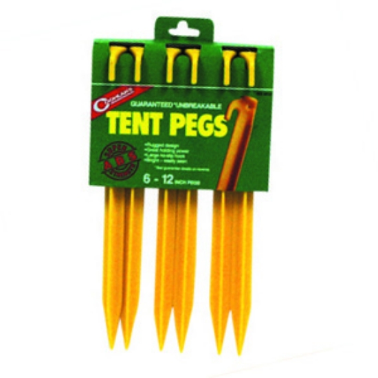 Picture of Coghlan's  6-Pack 12" ABS Tent Peg 9312 03-0037                                                                              