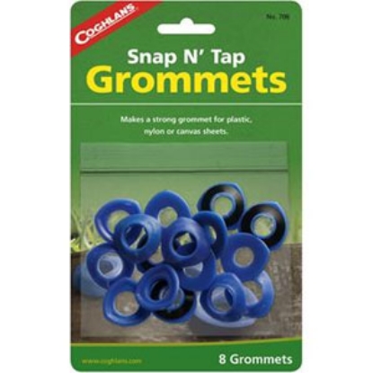 Picture of Coghlan's Snap N' Trap 8-Pack Blue Fabric Grommet 706 69-0719                                                                