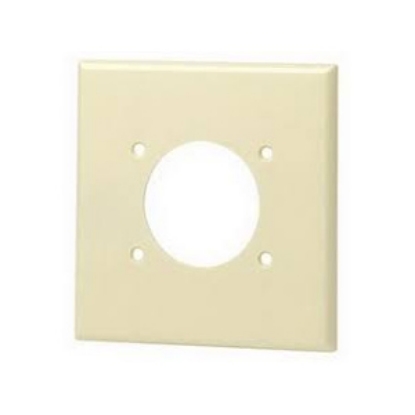 Picture of Cooper Wire Arrow Hart Ivory Thermoplastic 2-Gang Receptacle Cover 2168V-BOX 19-0632                                         