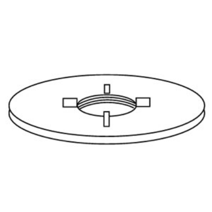 Picture of Custom Roto Molding  Polyethylene 3" FPT Flush Threaded Spin Holding Tank Fitting 60 11-0971                                 