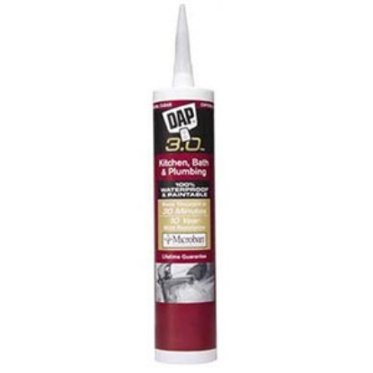 Picture of DAP 3.0 (TM) Gloss White 9 Oz Silicone Caulk 00790 69-0041                                                                   