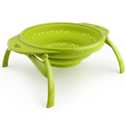 Picture of Dexas  4 Qt Green Silicone Collapsible Kitchen Strainer 10CC383 03-1080                                                      