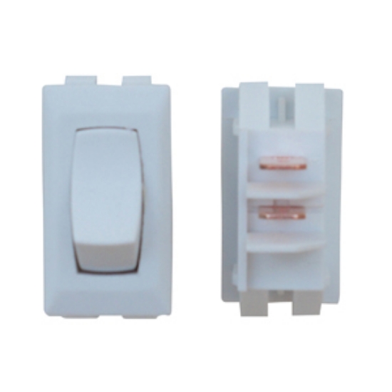 Picture of Diamond Group  1-Piece White SPST Rocker Switch B1-10UC 19-2063                                                              