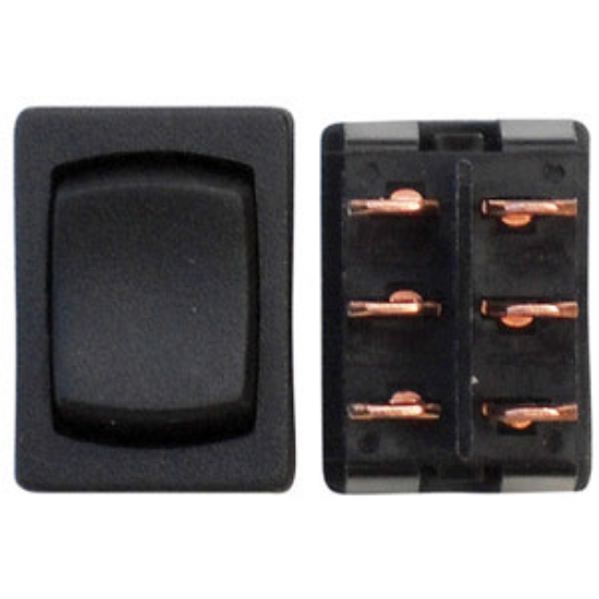 Picture of Diamond Group  3-Bag Black 125V/ 16A DPDT Rocker Switches For Water Pumps DG261PB 69-8852                                    