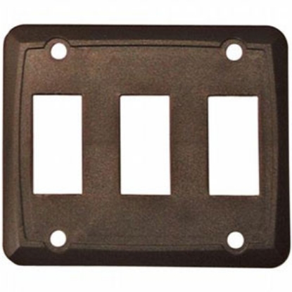 Picture of Diamond Group  3-Pack Brown Triple Opening Switch Plate Cover DG318PB 19-0411                                                