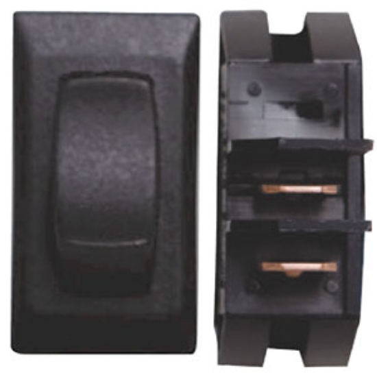 Picture of Diamond Group  3-Piece Black SPST Rocker Switch DG118UPB 69-8827                                                             