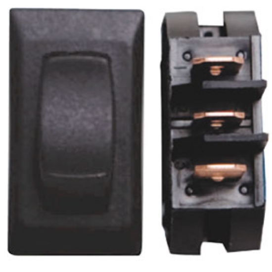 Picture of Diamond Group  3-Piece Black SPST Rocker Switch DGD127UPB 69-8837                                                            