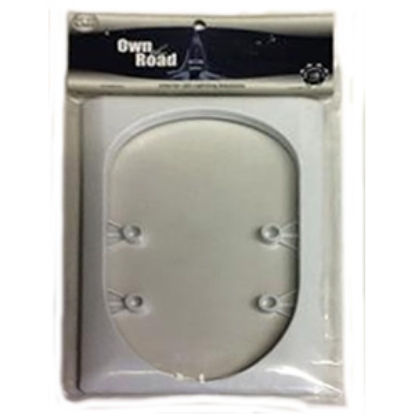 Picture of Diamond Group  White 8-1/4" L x 5-1/2" W Single Pancake Light Bezel 52551 18-2205                                            