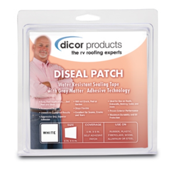 Picture of Dicor  6" x 6" Patch Aluminum Foil Roof Repair Tape 522AF-66-1C 13-1304                                                      