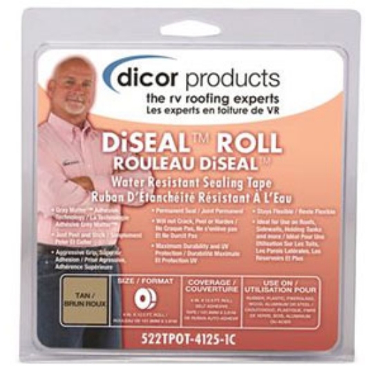 Picture of Dicor  Tan 4" x 25' Roof Repair Tape 522TPOT-425-1C 13-1850                                                                  