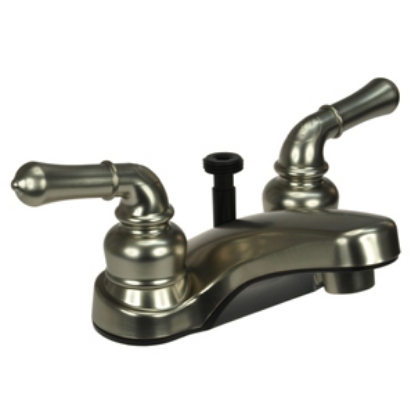 Picture of Dura Faucet Classical Series Nickel w/Teapot Handles 4" Lavatory Faucet DF-PL720C-SN 10-0669                                 