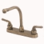 Picture of Empire Brass Ultra Line Brass w/Teapot Handles Hi Rise 8" Kitchen Faucet U-YAB800RSAB 10-2368                                