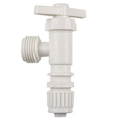 Picture of Flair-It  1/2" MPT x 1/2" PEX Plastic Angle Stop Valve 16887 72-0811                                                         