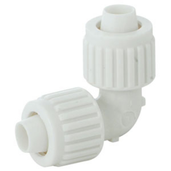 Picture of Flair-It  1/2" PEX White Plastic Fresh Water 90 Deg Elbow 16800 72-0748                                                      