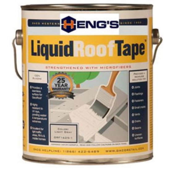 Picture of Heng's LiquidRoofTape (TM) Light Gray 1 Gal Roof Sealant HGRF1625 - 1 13-1880                                                