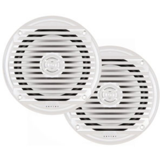 Picture of Jensen  Set-2 White 6-1/2" Waterproof Coaxial Cone Marine Speaker MS6007WR 24-0230                                           