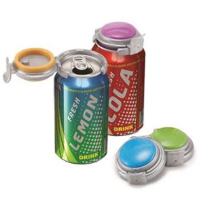 Picture of Jokari Fizz Keeper (TM) 2.46"Dia x 2.2"H Blue Push-In Type Beverage Can Cap 05101 69-5484                                    