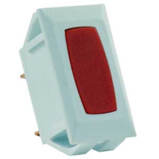 Picture of JR Products  12V Red Indicator Light w/White Case 12755 19-1860                                                              