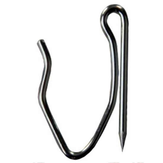 Picture of JR Products  14-Pack Stainless Steel Pin On Style Window Curtain Hook 81545 20-1933                                          