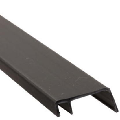 Picture of JR Products  8'L Black Plastic Rigid Insert Trim 11501 20-1240                                                               