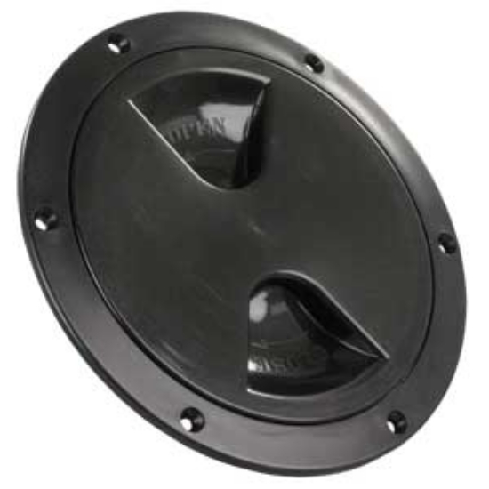 Picture of JR Products  Black 4.45"RO Lockable Cord And Fresh Water Compartment Access Door 31015 22-0534                               