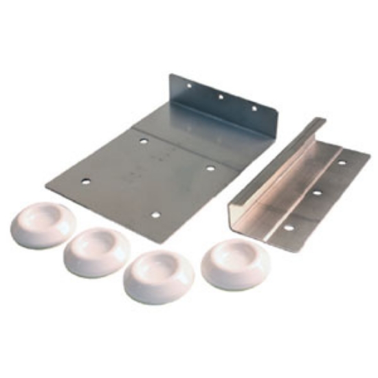 Picture of JR Products  Stainless Steel Clothes Washer Bracket w/ Mounting Screws 06-11845 07-0244                                      