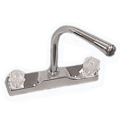 Picture of Lasalle Bristol  White w/2 Smoked Knob Hi-Rise Kitchen Faucet 20380R147WABX 10-2468                                          