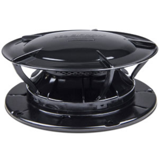 Picture of Lippert 360 Siphon (R) Black Plumbing Vent w/Cap 389380 11-1807                                                              