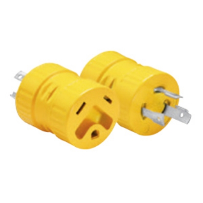 Picture of Marinco  30M/30F Power Cord Adapter 125A 19-1118                                                                             