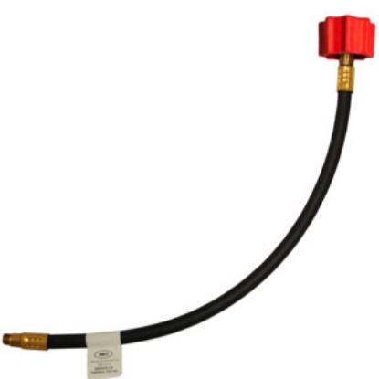 Picture of Marshall Excelsior  Female QCC Type1 X 1/4" Male IF X 18"L LP Hi-Flow Capacity Hose MER425H-18 06-0040                       