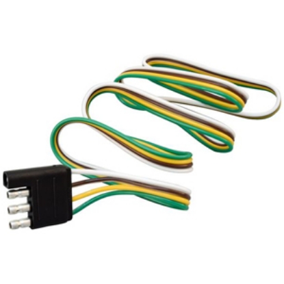 Picture of Mighty Cord  4-Way Flat Trailer End Trailer Connector w/3' Wire Lead A10-4403 19-4252                                        