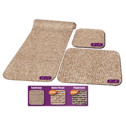 Picture of Prest-o-Fit Decorian (R) Peppercorn 3-Piece RV Rug Set Carpet 5-0263 04-0455                                                 